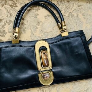 Chloe Black Leather Vintage Handbag